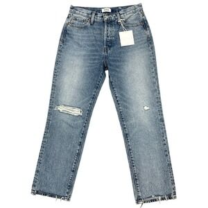 PISTOLA Charlie High Rise Straight Ankle Step Hem Jeans Sz 27 Achieve Denim NEW!